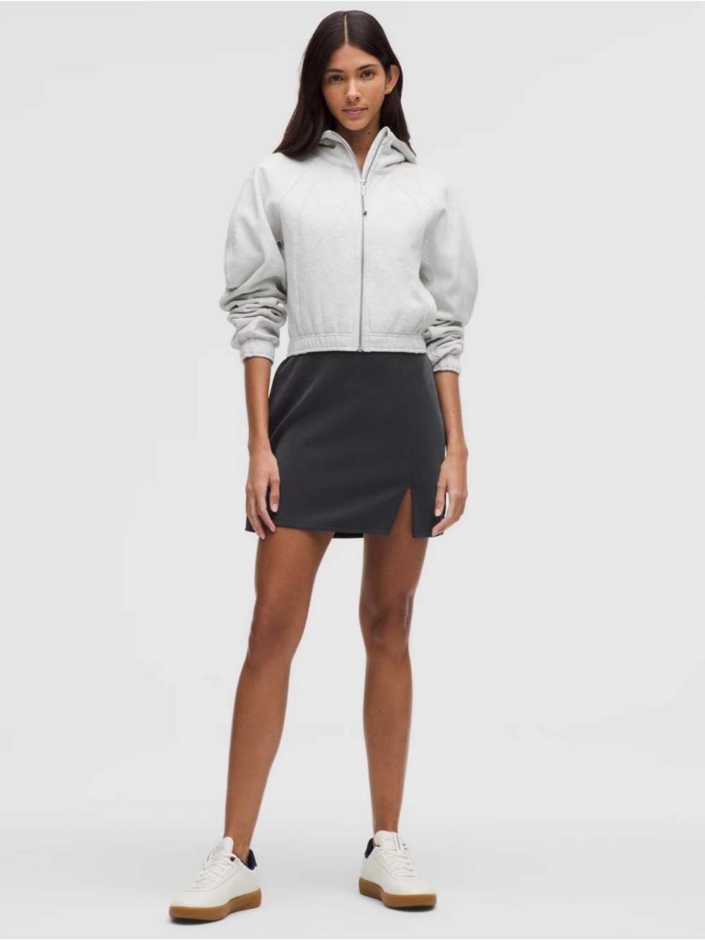 lululemon athletica Black Mini Skirt with Front Notch